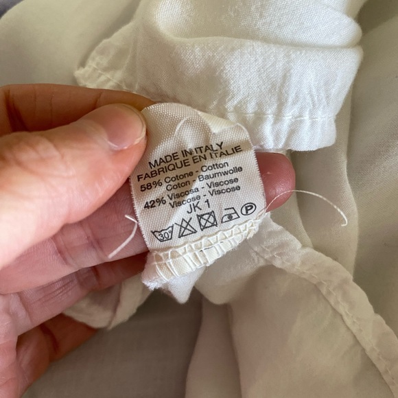 BRANDY MELVILLE White long sleeve/bell sleeve crop top - Picture 6 of 6